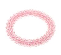 VILLFUL Élastique Décoratif Couleur Rose pour Queue de Cheval en Cristal Artificiel Peut être Porté Maintien Renforcé comme Bracelet pour Coiffure Quotidienne et Sport