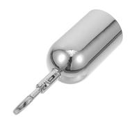 VILLFUL Embout de Corde Velours Rouge avec Grand Crochet P 42 X 12,5 Cm, Butée D'extrémité de Corde pour Barrières de Sécurité, Accessoire Serrage-câble Métallique pour Gestion de Files