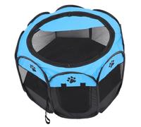 VILLFUL Enclos pour Chiens et Chats Portable Tissu Oxford Imperméable Parc de Jeu Pliable Octogonal Spacieux avec Porte Maille Respirante Adapté Intérieur et Extérieur