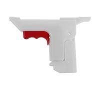 VILLFUL Ensemble de Verrouillage pour Barrière de Lit Pliable Support en Plastique Blanc Interrupteur de Sécurité à Goupille Fixation Rapide pour Rails de Lit de Soins Adapté aux