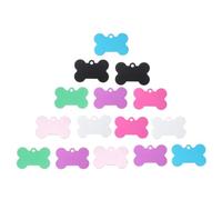 VILLFUL Étiquettes D'identification pour Animaux en Aluminium 38 Mm Multicolores 15 Pièces Médailles Décoratives pour Colliers Chien Chat Identification Extérieure Couleur Aléatoire
