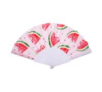 VILLFUL Éventail Oxford Thème Pastèque Ventilateur Portable pour Événements été Voyages Bureau Accessoire Décoratif Élégant