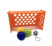 VILLFUL Football pour Oiseaux en Plastique, 2 Sets, Terrain Mini Créatif pour Perroquets, Stimulant L'intelligence et Développant l'esprit des Oiseaux en Exploration Couleur Aléatoire