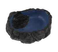 VILLFUL Gamelle pour Reptiles Moyen Modèle en Plastique Robuste Transparente, Bac D’Eau et Nourriture pour Tortue, Lézard et Gecko, Accessoire Terrarium Pratique pour Habitat D’Amphibiens