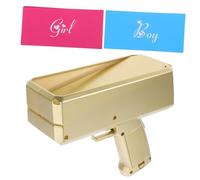 VILLFUL Gender Reveal Cash Shooter Prop Spray Money Toy for Gender Party Fast Spray Compact Design Fun Boy Or Girl Announcement Game