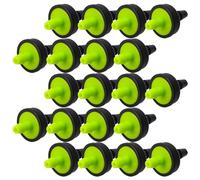 VILLFUL Goutteur à Compensation de Pression Raccords 5,5mm et 5,6mm 200 Pièces Plastique Noir pour Arrosage Goutte à Goutte pour Systèmes Hydroponiques et Cultures sous Abri