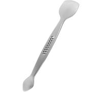 VILLFUL Grattoir à Points Noirs Double Embout en Acier Inoxydable, Outil pour Points Noirs et Pores, Spatule Exfoliante Visage, Nettoyeur de Peau Compact pour Soins du Visage et Voyage