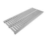 VILLFUL Grille D'égout Rectangulaire 500x200x20 Mm en Polymère Haute Densité Blanc, Couverture de Tranchée Robuste Antidérapante pour Drain Extérieur, Drain de Champ Potager et Drainage