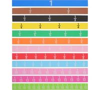 VILLFUL Jeu Éducatif de Bandes de Fractions Magnétiques en Mousse Colorée 12 Lignes pour Addition et Soustraction Outil d'Apprentissage Mathématique pour Garçons et Filles Développement