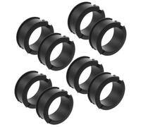 VILLFUL Joint de Guidon Vélo Rondelle Flexible Noir 8 Pièces, en Silicone | Fixation Stable, Résistance à L’usure, Usage Simple et Format Portable, pour Support de Guidon et Accessoires Vélo