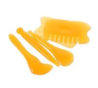 VILLFUL Kit de Massage Gua Sha Visage et Corps Résine Ensemble Complet pour Stimulation des Points Acupuncture Soulagement Musculaire et Soin Peau Basé Théorie des Méridiens Chinois