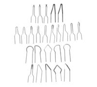 VILLFUL Kit de Pointes de Pyrogravure sur Bois 25 Pièces, Embouts de Fil en Fer Résistants, Ensemble de Remplacement Polyvalent, pour Artistes et Artisans, Utilisation en Loisirs