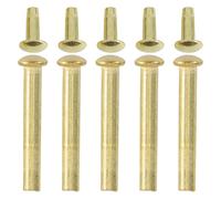 VILLFUL Kit de réparation ventilateur pliant avec rivets métalliques à capuchon rond or, 5 sets pour remplacement de l'axe d'un éventail à main, adapté aux ventilateurs portatifs