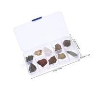 VILLFUL Kit Éducatif de Minéraux et Roches pour Garçon Fille Coffret Complet pour Enseignement Scientifique Collection de Spécimens Géologiques avec Boîte de Rangement pour École et