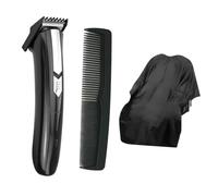 VILLFUL Kit Tondeuse Cheveux USB Rechargeable avec Tondeuse Électrique Peigne et Cape Léger et Compact pour Coupe Précise et Protection pour Hommes et Voyages