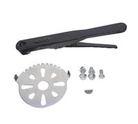 VILLFUL Levier Manuel de Vanne à Disque 4 Pouces en Fonte Résistante à L’usure Poignée de Commande à Ressort pour Raccords de Tuyauterie Industrielle, Usage Eau et Chimie, Remplacement