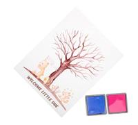 VILLFUL Livre d'or Unique avec Arbre À Digitales Invitations pour Fête Prénatale Kit De Décorations pour Fête Prénatale Canada