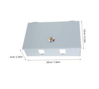VILLFUL Lockable Socket Box For Ev Charging Outdoor Wall Mounted Electrical Enclosure Lock And Weatherproof Protection For Public And Private Use
