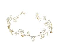 VILLFUL Long Handmade Wedding Hair Vine With Crystal Beads And Pearls Lightweight Bridal Headband For Women And Hair Accessory For Marriage