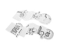 VILLFUL Lot de 10 Blocs-notes Autocollants Musique en Papier à Thème, Formes Notes de Musique, pour Professeurs de Piano et Étudiants, Décoration Bureau et Salle de Classe,