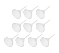 VILLFUL Lot de 10 Entonnoirs Triangulaires en Plastique PP Transparent 90 MM pour Laboratoire Chimie Entonnoirs de Remplissage et Filtration Précis Usage Professionnel et Analytique