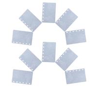 VILLFUL Lot de 10 Intercalaires à Feuilles Mobiles en Polypropylène PP Bleu A7 80X120 MM pour Classeur 6 Anneaux Séparateurs pour Organisation Bureau et Scolaire Accessoires pour