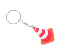 VILLFUL Lot de 10 mini cônes de signalisation : porte-clés miniatures en forme de cône de signalisation, porte-clés amusants, breloques pour sac à , de fête