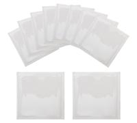 VILLFUL Lot de 10 Pochettes Adhésives Transparentes Pvc 10,5 X 10,5 Cm 40 Microns pour Porte-fiches, Fournitures D'entrepôt et Organisation de Cartes de Bibliothèque, Protection Solide