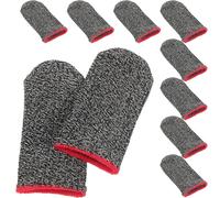 VILLFUL Lot de 10 Protège-Doigts Ultra-Fins en Fibre Respirante et Antidérapante pour Jeu Vidéo Manchons de Doigt Confortables et Protecteurs pour Éviter la Transpiration et Améliorer la