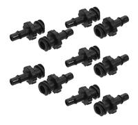 VILLFUL Lot De 10 Raccords Rapides Pour Tubes D'Encre D'Imprimante Connecteurs De Rechange Raccords À Pression Coupleurs Bouchons En Polypropylène Noir