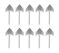 VILLFUL Lot de 10 Truelles D'angle Inoxydable à 90 Degrés, Outil pour Jointoyer et Enduire, Petite Taille, Lame en Acier Inox Poli, Outil de Maçonnerie pour Angles Intérieurs