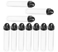 VILLFUL Lot de 10 Tubes Transparents à Bouchons Hermétiques pour Rangement d'Atelier, Perles, Boutons et Petits Accessoires