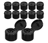 VILLFUL Lot De 100 Bouchons À Clapet Pour Flacons De Lotion Distributeurs En Plastique Noir