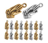 VILLFUL Lot De 100 Breloques En Alliage Pour La Prière Idéales Pour La Fabrication De Bracelets De Colliers De Bijoux De Pendentifs De Bracelets De Prières Dorées