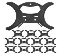 VILLFUL Lot de 12 Enrouleurs de Câble Grosse Taille Noirs Organisateurs de Rangement pour Guirlandes Lumineuses Support de Fils Lumineux Polyvalent pour Usage Intérieur et Extérieur