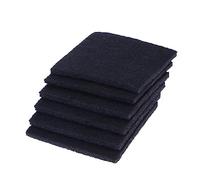 VILLFUL Lot de 12 Filtres De Remplacement Charbon Actif Carré, Épaisseur 1 Cm, 6,5×6 Pouces, Filtre Passoire à Litière Antibactérien, Désodorisant pour Bac à Litière De Chat, Usage Domestique