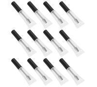 VILLFUL Lot de 12 Tubes de Mascara Transparents 5ml en Plastique Brosse pour Huile et Crème à Cils, Distribution Précise, pour Voyage et Usage Quotidien