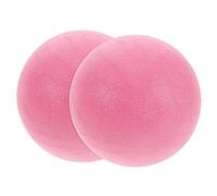 VILLFUL Lot de 2 Balles de Massage Tpe pour Thérapie Myofasciale, Boule de Mobilité Rose Clair, Mini Ballons D’exercice pour Dos, Nuque et Pieds, Outil de Massage Ciblé des Points