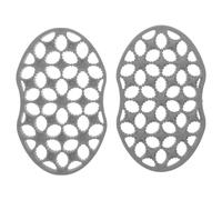 VILLFUL Lot de 2 Brosses à Cheveux Bouclés Torsadées en Tpe, Peigne Sculptant Gris Foncé pour Volume Naturel, Outil Polyvalent Coiffage Salon et Domicile, Adapté Cheveux Afro et