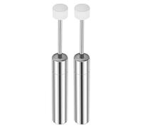VILLFUL Lot de 2 pièces de rechange pour poubelle - Piston amortisseur hydraulique avec fonction de fermeture douce pour couvercle de poubelle - Tampon de fermeture facile pour poubelle de cuisine et