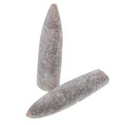 VILLFUL Lot de 2 Spécimens Fossiles de Bélemnite Naturelle Décoration Éducative et Scientifique pour Géologie et Paléontologie Collection