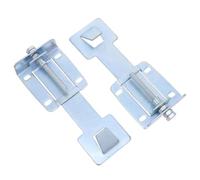 VILLFUL Lot de 2 Supports Métalliques Réglables pour Hotte Aspirante, Crochet Mural Télescopique en Acier Inoxydable Argenté, Support de Levage Ajustable Cuisine Industrielle, Fixation