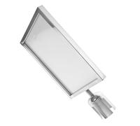 VILLFUL Lot de 2 supports pour panneaux : affichage robuste pour centres commerciaux, magasins, restaurants - Poteaux de gestion des foules - Présentoirs de sol pour affiches, églises, commerces,