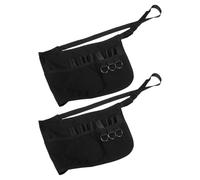 VILLFUL Lot de 2 Tabliers Professionnels pour Coiffeurs et Maquilleurs Porte-Ciseaux Organisateur d'Outils de Coiffure Poches Multiples pour Salon de Beauté et Soins Capillaires