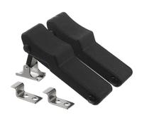 VILLFUL Lot de 2 Verrous à Bascule Dissimulés en Acier Inoxydable et Caoutchouc Loquets de Sécurité Résistants et Légers Fixation sur Bois Plastique et Métal Adaptés pour