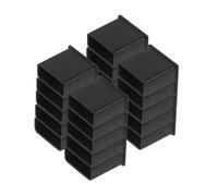 VILLFUL Lot de 20 Caches USB Protections Anti-poussière pour Ports USB Mâles Accessoires Universels Noir en Silicone Souple Adaptés pour Usage Informatique Et Électronique