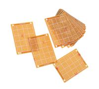 VILLFUL Lot de 20 Cartes de Circuits Imprimés Soudables 5x7 Cm pour Projets Électroniques DIY, Plaques Universelles en Résine Fibre de Verre, Expérimentations de Soudure Électronique,