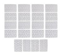 VILLFUL Lot de 20 Tampons Abrasifs pour Ongles Papier de Verre 100 150 180 240 Kit de Soin des Ongles pour Femmes Polissoirs Miniatures pour Manucure Professionnelle et Usage