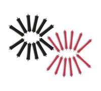 VILLFUL Lot de 24 Bigoudis en Plastique pour Permanente, Bâtonnets de Permanente Moyens Multicolores, Résistants la Chaleur, Kit Coiffure pour Salon et Usage Maison, Adaptés Cheveux