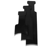 VILLFUL Lot de 3 Palettes de Coloration Capillaire en Plastique Noir Outil Professionnel pour Mèches et Balayage Kit Coiffure Polyvalent pour Salon et Usage Domestique